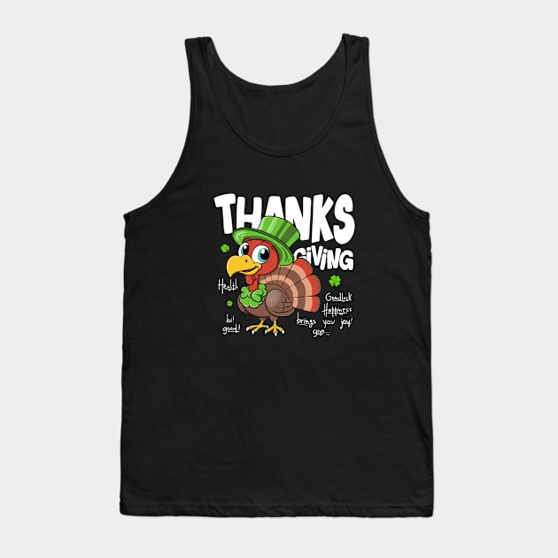 Thanksgiving Turkey Cute Tank Top by Nine Tailed Cat